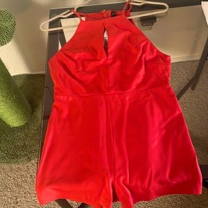 FOREVER 21 Red Romper​​​ shorts